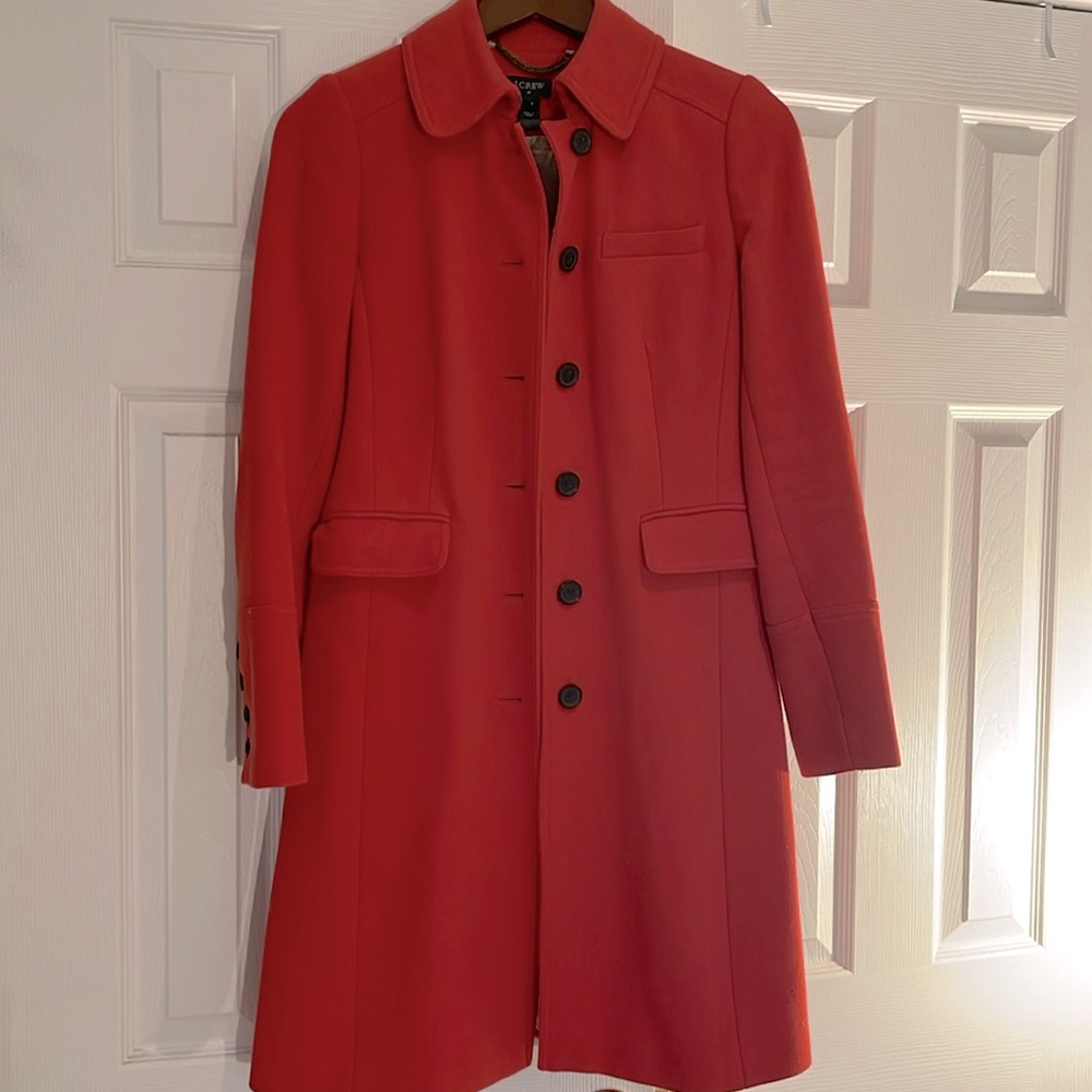 J.Crew Wool Blend Jacket (Orange/Red)
